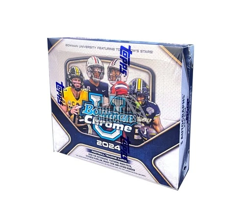 2024 Bowman University Chrome Football Hobby Jumbo Box