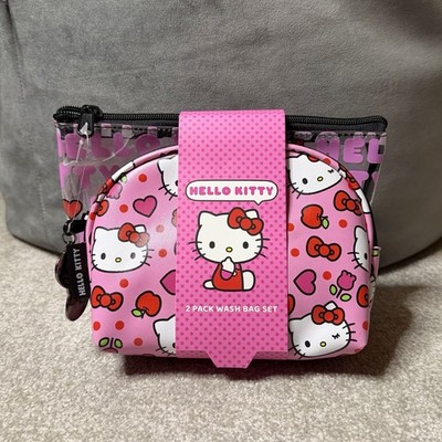 Hello Kitty 2er Pack Kulturbeutel Set Neu mit Etikett Kosmetik Kulturbeutel