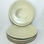 Vintage Frankoma Pottery 10" Dinner Plate 4F Lazy Bones Desert Gold Beige MCM