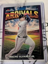 2025 Topps Finest #A-28 Nacho Alvarez Jr Arrivals 💜  /125 RC Atlanta Braves ⚾