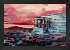 An acrylic painting of the Erechthe Framed Wall Art Poster Canvas Print Picture