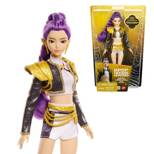 Muñeca cantora KPop Demon Hunters HUNTR/X Rumi “Golden” en traje extraíble
