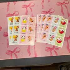Vintage French Reward Stickers Cute Bear Panda Vintage French Reward Stickers Cute Bear Panda