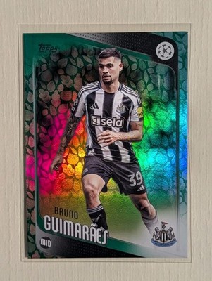 2025-2026 Topps UCC Bruno Guimaraes Newcastle Green Easter Egg Foil #117