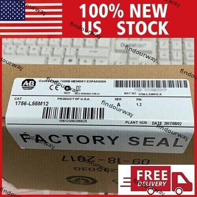 New NEW PLC 1756-L55M12 /A AB Logix5555 Processor 750KB Memory 1756L55M12