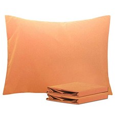 Standard Pillowcase Set - 2 Pack Brushed Standard 20" x 26" Pale Orange