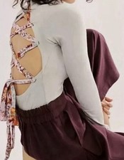 Free People Intimately Mercury Straps In The Back Bodysuit Boho Size M