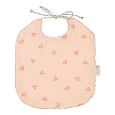 Peach Floral Double Gauze Bib