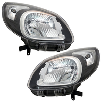 Scheinwerfer Set FüR Renault Kangoo II 2 Ab 2013- Schwarz H4 LWR