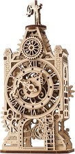 Old Clock Tower 3D Wooden Puzzle - Wooden Mechanical Model Kit to Build - DIY Pu