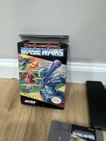 Cyber Stadium Series: Base Wars (Nintendo NES) Box, Dustcover, Cart H5