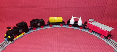 Lego 725 Eisenbahn mit 12 Volt Motor von 1974 Rarität komplett