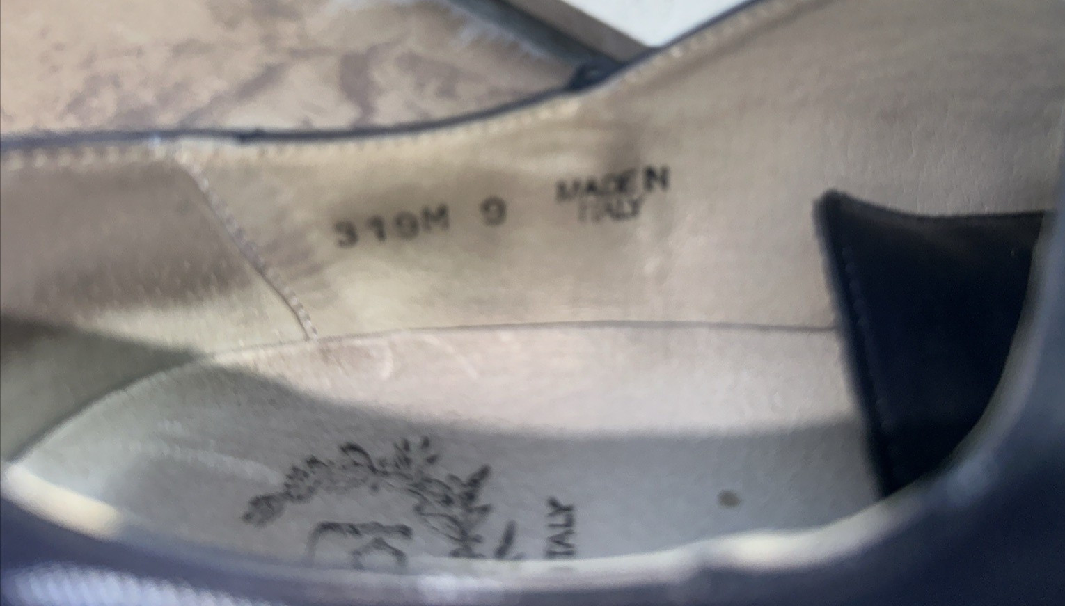 Del Toro Blue Leather Rubber Sole Lace Up Low Top Sneakers Sz 9 Made In Italy