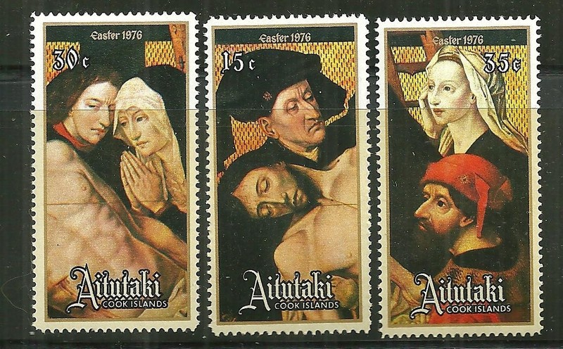 AITUTAKI 121=23 MNH EASTER 76, PAINTING, FLEMISH SCHOOL 16TH CENTURY