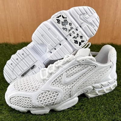Nike Air Zoom Spiridon Cage 2 Triple White Running Shoes CJ1288-100 Men's Sz 9.5