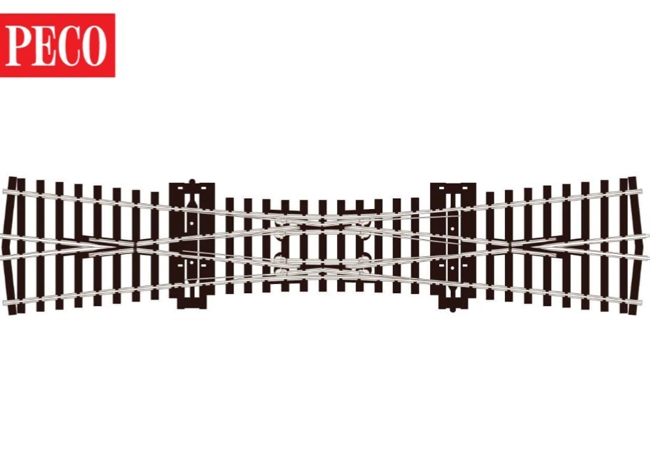 Peco SL-E190 CROSSING, DOUBLE SLIP OO Gauge Code 75