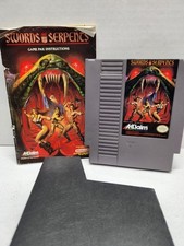 Swords and Serpents NES Game Cartridge + Manual Tested & Authentic