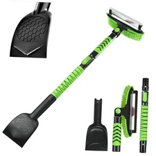  Snow Shovel & Ice Scrapers for Car Windshield and Ice Scraper Snow Brush Green