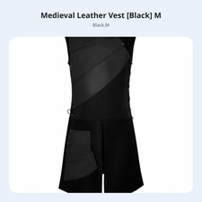 Średniowieczny płaszcz inspirowany wikingami bez rękawów panele tabard rycerz estetyczny