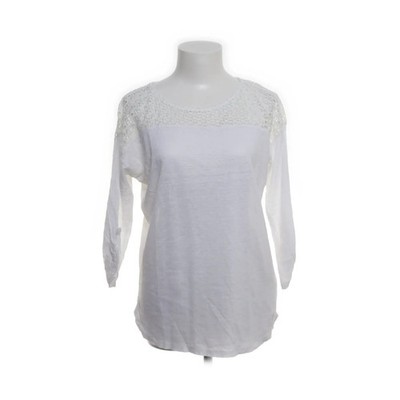 Opus, Bluse, Größe: 36, SANY FLOWER, Weiß, Leinen/Polyester, Einfarbig #rZC