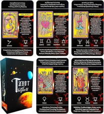 Tarot Cards for Beginners,Tarot Cards with Meanings on Them,Tarot Learning Deck,