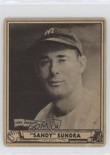 1940 Play Ball Steve Sundra (Regular Back) #122 15wb