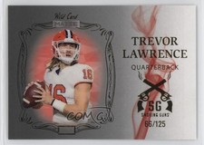 2021 Wild Card MATTE Silver - Red Smoke 66/125 Trevor Lawrence Rookie RC 0w8. rookie card picture