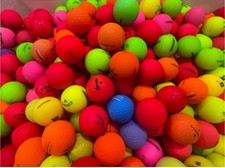 Colored Mix Brands - 24 Count Golf Balls   All Colors   Hand Washed 4A/5A