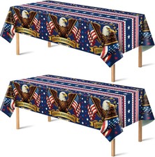 OHOME 4th of July Decorations - 250th Anniversary Patriotic American Flag Tablec