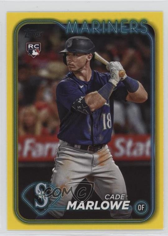 2024 Topps Series 1 Yellow Cade Marlowe #286 0nr3
