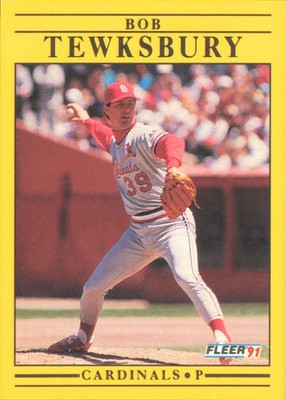 1991 Fleer #648 Bob Tewksbury : Wax/Cello Pack version: ''all season''