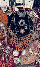 Vintage High End Costume Jewelry Kendra Scott Trifari Napier Robert Rose Mexico