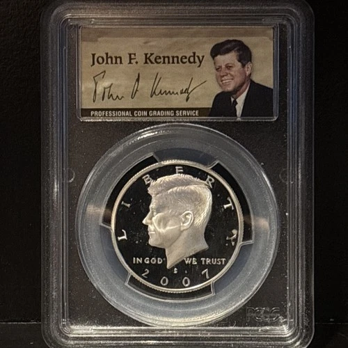 2007 S PROOF SILVER KENNEDY HALF DOLLAR PCGS PR69 DCAM