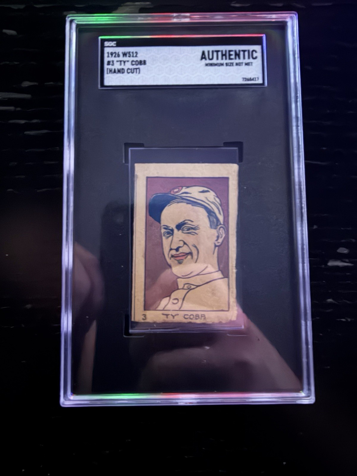 1926 Strip Cards W512 Ty Cobb #3 SGC A view 1