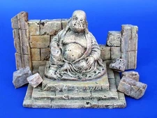Plus Model 1/35 Temple Ruin Section w/Buddha Statue w/Bullet Holes Vietnam 078