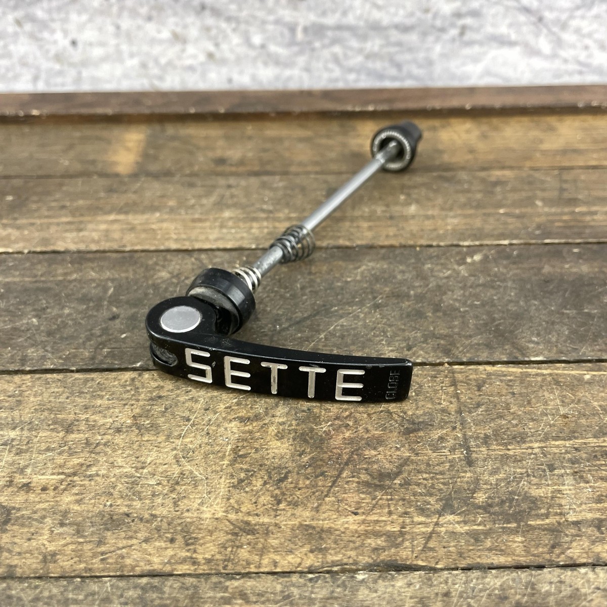 Vintage Sette Bicycle Quick Release Front Skewer Black Wheel Axle