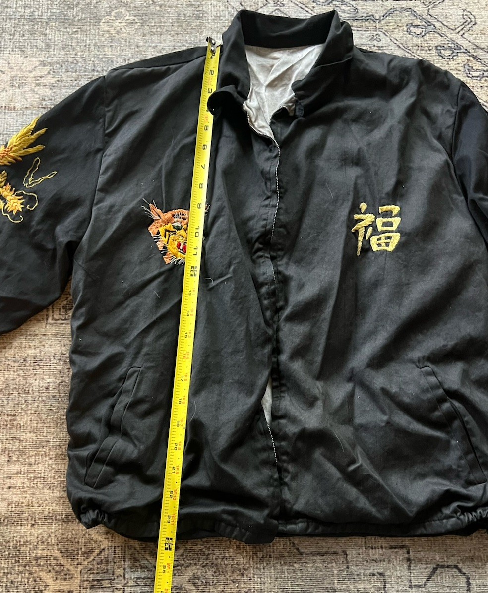 Vintage Vietnam 1966- 67 Souvenir Jacket Men's Size M Black