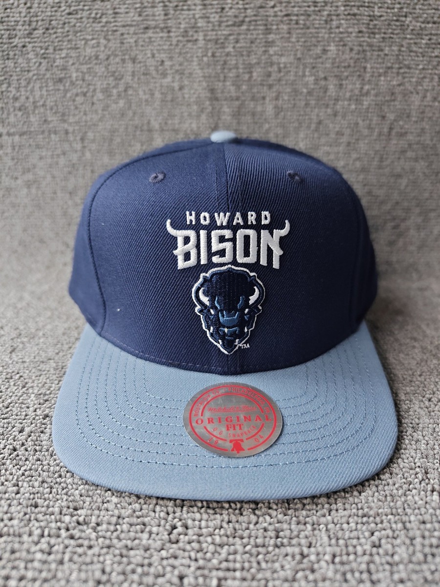 Mitchell & Ness Howard Bison Navy Light Blue OG Snapback Hat OSFA New