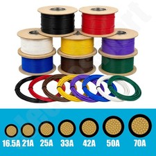 12v Cable Single Core Thin Wall Automotive Copper Wire All Sizes and Colours