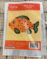 New Craftways 31"x19" Miss Fish II Latch Hook Kit  #138410