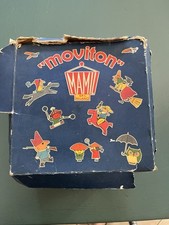 Moviton Mamil disco animato con dischi e scatola, giocattolo vintage anni 50