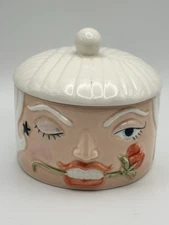 Anthropomorphic Lidded Trinket Jar Dish Norereat 