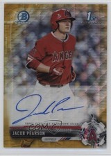 2017 Bowman Draft Chrome Pick Gold Wave Refractor 49/50 Jacob Pearson Auto 0sp7