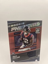 2021 Panini Donruss Optic - Rookie Phenoms Nico Collins #RP-30 Red Prizm MEM, RC