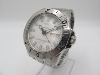 [Exc+3] Seiko 5 Sports 7S26-02Y0 Automatic Day Date White Dial Men's Watch Japan