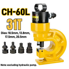CH-60L Hydraulic Hole Punching Tool Puncher Iron Metal Copper Plate 31T