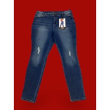 NWT YMI Jeans Women Blue Distressed Skinny Fi...