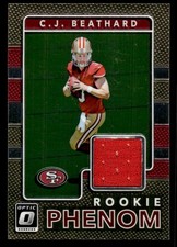 2017 DONRUSS OPTIC C.J. BEATHARD 27 MINT ROOKIE PHENOM JERSEYS 49ERS