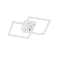 Wofi Led Deckenleuchte Lampe Elle Weiß 34X34Cm 18W 1500Lm Warmweiß 3000K