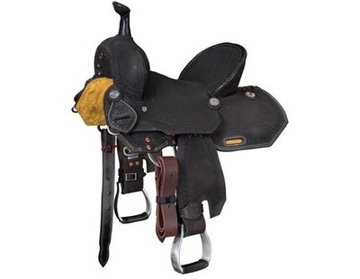 Silver Royal Western Saddle Youth Brownsville Barrel Chocolate SR991Y
